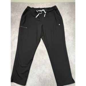 FIGS‎ Technical Collection Black Drawstring Medical Scrub Pants Womens XXL Nurse